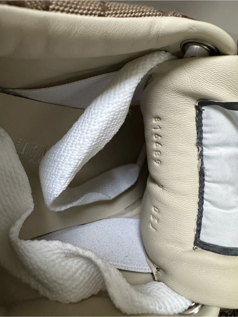 Gucci Brown GG Canvas Sneakers with White, Red & Green Accents